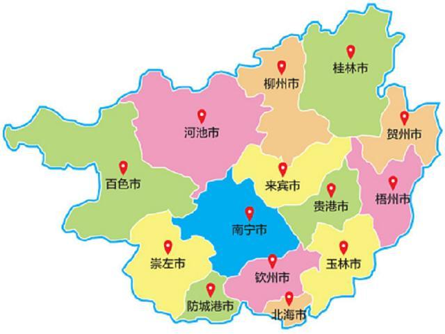 广西共有哪些地级市各地级市介绍