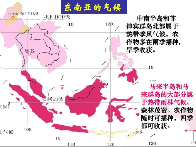 东南亚有几种气候类型的相关图片