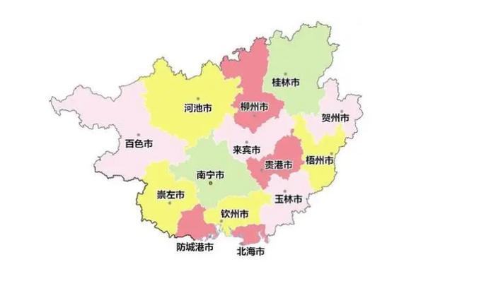 广西共有哪些地级市各地级市介绍的相关图片