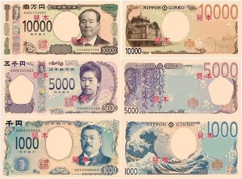 日元面值有几种的相关图片